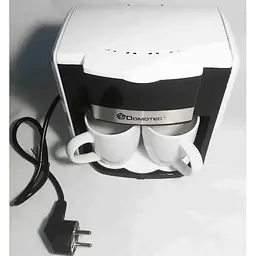 Кавоварка Domotec MS-0705 крапельна 500 Вт 2 чашки біла - мініатюра 4