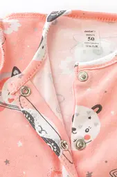 Натільний комбінезон зі швами назовні для новонародженої Pink Panda - мініатюра 2