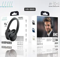 Bluetooth гарнітура Profit VS-300 Чорний Синя - мініатюра 3