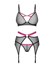 Комплект Obsessive Novenes 3-pcs set, XS/S - мініатюра 4