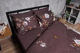 Підковдра Moon&Star Мікросатин Premium Floral Mocha Двоспальна 175x210 см - мініатюра 2