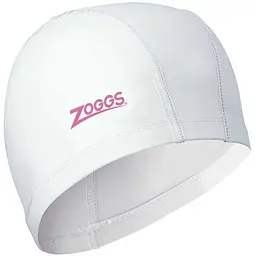 Шапочка для плавання Zoggs Nylon-Spandex Pu Coated Cap Білий (1000-465034.WHPK)