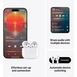 Навушники Apple AirPods 4 (MXP63ZE/A) - мініатюра 7