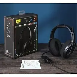 Навушники Baseus Gamo Immersive Virtual 3D Game Headphone D05 (PC) версія для ПК чорні - мініатюра 7