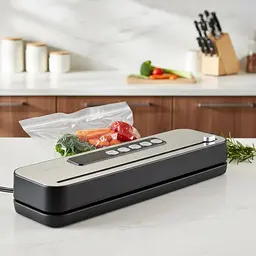 Вакуумний пакувальник для продуктів RAF R.74000 / Вакууматор з герметичною запайкою 110 Вт - мініатюра 4