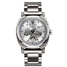 Чоловічий наручний годинник 021-3D Де б не був Silver-White Steel Awarder acs0031952