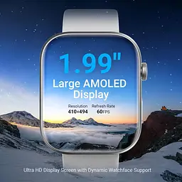 Розумний годинник Fitpolo для жінок і чоловіків, 1,99-дюймовий великий AMOLED-дисплей Фітнес-трекер з голосом AI, Bluetooth - мініатюра 4