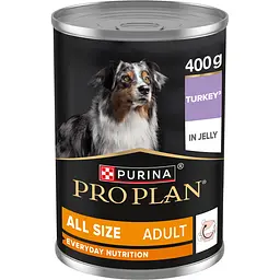 Вологий корм для дорослих собак Purina Pro Plan Adult шматочки в желе, з індичкою 400 г у подарунок при покупці вибраних товарів Purina Pro Plan. Кількість подарунків обмежена.
