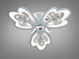 Стельова LED люстра Diasha 8148/3HR LED 3color хром 60Вт пульт димер - мініатюра 3