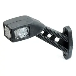 Габаритні вогні LED для вантажівок Рожки 12/24V / косий 18 см / Кольоровий 2 шт. (Л 082) - мініатюра 2