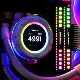 СВО ID-Cooling Space LCD SL360 White (SL360 WHITE) - мініатюра 7