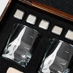 Подарунковий набір Whiskey Stones "Сталевий" №2 Baltic - мініатюра 4