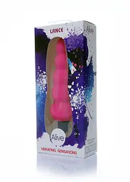 Анальний вібратор Alive Lance Plug Vibrator, 14 см (рожевий) - мініатюра 3