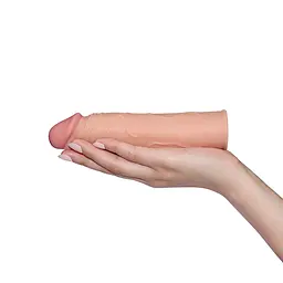Насадка на пеніс Lovetoy Pleasure X-Tender 17 см тілесний - мініатюра 2