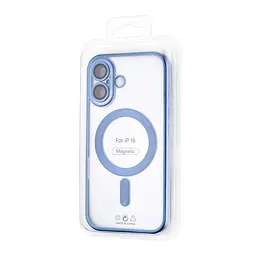 Чохол Ductil Metallic Edge with MagSafe (Protected Camera & Lens) iPhone 16 Light Blue - мініатюра 2
