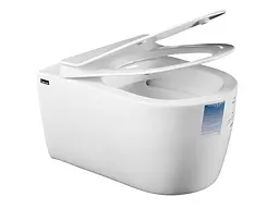 Унітаз підвісний Idevit Alfa IdeRimless з кришкою Soft Close SETK3104-2616-001-1-6000, Білий - мініатюра 5