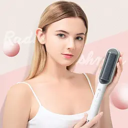 Розчіска – випрямляч Hair Straightener 909B для випрямлення волосся • Праска щітка з турмаліновим покриттям - мініатюра 3