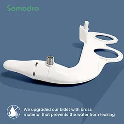 Універсальне біде-накладка SAMODRA Washer тонка під кришку, з боковим модулем, Біла (SMWDRW) - мініатюра 3