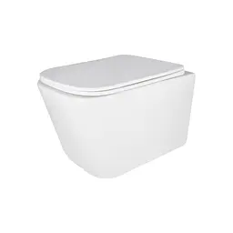 Унітаз підвісний Qtap Crow безобідковий з сідінням Soft-close QT05335171W, Білий - мініатюра 3