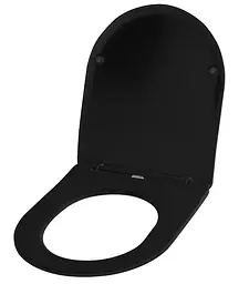 Сидіння для унітазу Rea Flat black REA-C6003, Чорний - мініатюра 3