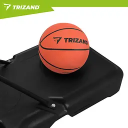 Баскетбольна стійка мобільна Trizand 27364, регульована висота 150–210 см, баскетбольне кільце зі щитом та м’ячем - мініатюра 5