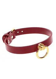 BDSM нашийник Taboom O-Ring Collar червоний - мініатюра 4