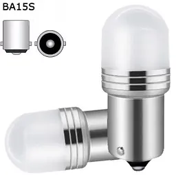 Автолампа світлодіодна LED 12/24V T25 6W Матова (BA15s) Білий Світло 1 шт №53
