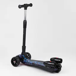 Самокат дитячий Best Scooter 60х82х64 см Чорно-синій 000231566 - мініатюра 4