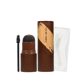Набір для брів з трафаретами 3 в 1, 02 Темно-коричневий
