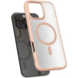 Прозорий чохол Spigen Ultra Hybrid MagSafe Frost Rose Titanium для iPhone 16 Pro Max (ACS08689) - мініатюра 4