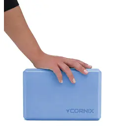 Блок для йоги Cornix EVA 22.8 x 15.2 x 7.6 см XR-0102 Blue - мініатюра 2