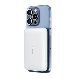 Зовнішній акумулятор ACEFAST M25-5000 PD20W magnetic fast wireless charging power bank білий - мініатюра 2