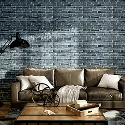 Декоративна 3D панель Sticker Wall самоклейка 700x770x5мм Цегла сірий Катеринославська 042 SW-00000039 - мініатюра 5