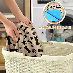 Багаторазова пелюшка для тварин Derby Beige Paws&Bones 80х90 см - мініатюра 7