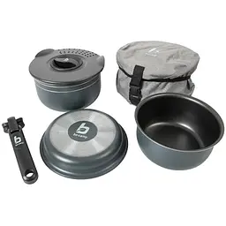 Набір посуду Bo-Camp Trekking 5 Pieces Anthracite (2300351) (DAS302118)