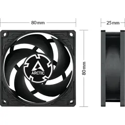 Кулер до корпусу Arctic P8 MAX (ACFAN00286A) - мініатюра 5