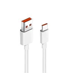 Кабель для заряджання телефону USB to Type C 95 см, шнур usb type c білий