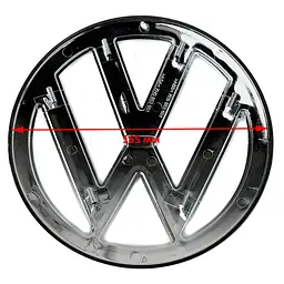 Емблема для Volkswagen T-7 2017-D 178 мм Передня (7E0853601G 2ZZ) - мініатюра 2