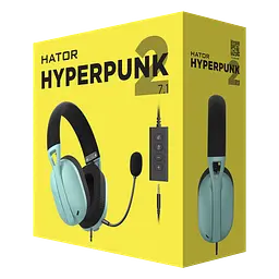 Навушники Hator дротові Hyperpunk 2 USB 7.1 (HTA-848) чорно м'ятні - мініатюра 5