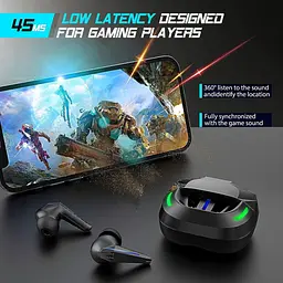 Ігрові бездротові навушники BX16 Gaming TWS чорний - мініатюра 9