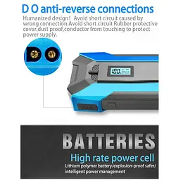 Пускозарядний пристрій (бустер) Voltronic A12 12V, powerbank Jump Starter пусковий струм 1000А - мініатюра 5