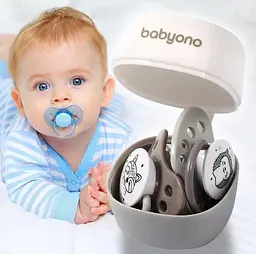 Контейнер - футляр для соски та пустушки BabyOno Білий - мініатюра 2