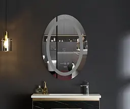 Дзеркало Mixxus Plain MV02-50x70 (годинник, LED-підсвічування, антизапотівання) MI6010 - мініатюра 8