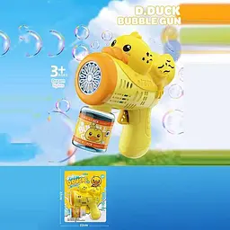 Пістолет з мильними бульбашками 10219 "D.Duck", підсвічування, автоматичний принцип роботи, на блістері (6981263190261) - мініатюра 2