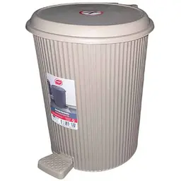 Смітник ELIF PLASTIC 6л коричневий круг. з пед.