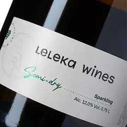 Вино ігристе Leleka Wines Semi-Dry біле напівсухе 0.75 л - мініатюра 6