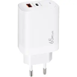 Зарядний пристрій XoKo 1xUSB-C PD65W + 1xUSB QC3.0 GaN white (XK-QC-620) - мініатюра 8