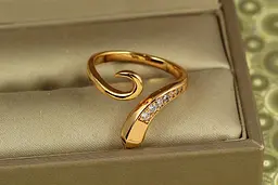 Кільце Xuping Jewelry Змія розсувне 18+ золотисте - мініатюра 2