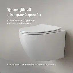 Унітаз підвісний AM.PM X-Joy S безобідковий з сидінням мікроліфт white C85A1703SC - мініатюра 2