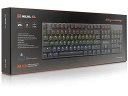 Клавіатура REAL-EL M13 Grey (EL123100045) - мініатюра 9